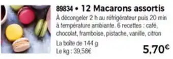 12 Macarons Assortis