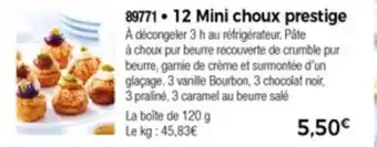 Thiriet 12 Mini Choux Prestige offre