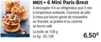 Thiriet 6 Mini Paris-Brest offre