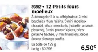 Thiriet 12 Petits Fours Moelleux offre