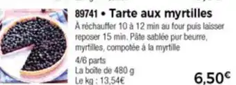Thiriet Tarte Aux Myrtilles offre