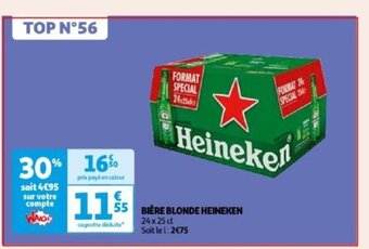 Auchan BIÈRE BLONDE HEINEKEN offre
