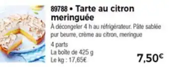 Thiriet Tarte Au Citron Meringuée offre