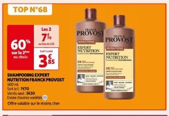 Auchan SHAMPOOING EXPERT NUTRITION FRANCK PROVOST offre