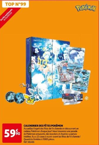 Auchan CALENDRIER DES FÊTES POKÉMON offre