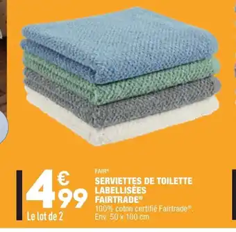 ALDI Seviettes De Toilette Labellisées Fairtrade offre