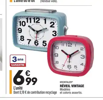 ALDI Réveil Vintage offre