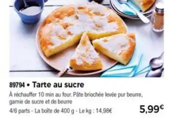 Thiriet Tarte Au Sucre offre