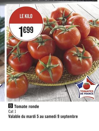 Casino Supermarchés Tomate ronde offre