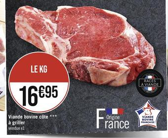 Casino Supermarchés Races à viande viande bovine côte à griller offre