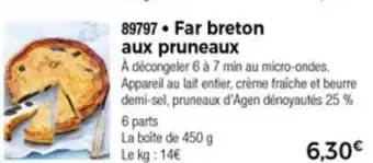 Thiriet Far Breton Aux Pruneaux offre