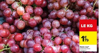 Carrefour Raisin rose offre