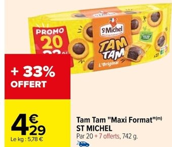Carrefour Tam Tam Maxi Format offre