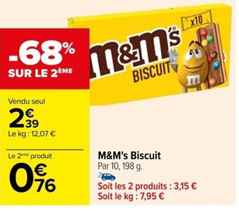 Carrefour M&M's Biscuit offre