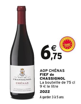 Aop chénas fief de chassignol