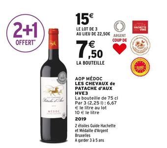 Intermarché Les chevaux de patache d'aux hve3 aop médoc offre