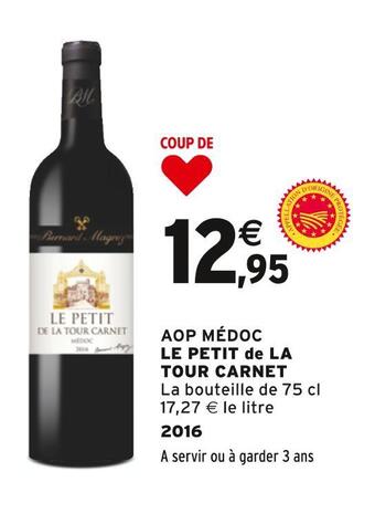 Intermarché Le petit de la tour carnet aop médoc offre