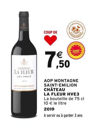 Intermarché Château la fleur aop montagne saint-emilion hve3 offre