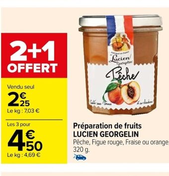 Carrefour Préparation de fruits LUCIEN GEORGELIN offre