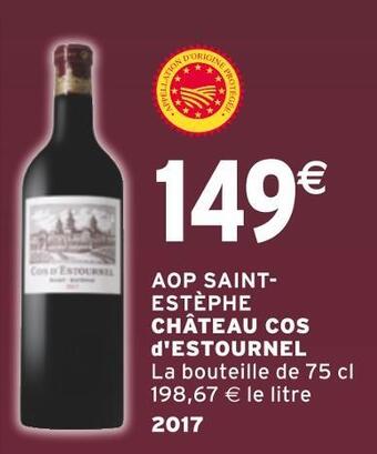 Intermarché Château cos d'estournel aop saint- estèphe offre