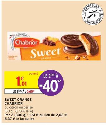 Intermarché Chabrior sweet orange chabrior offre