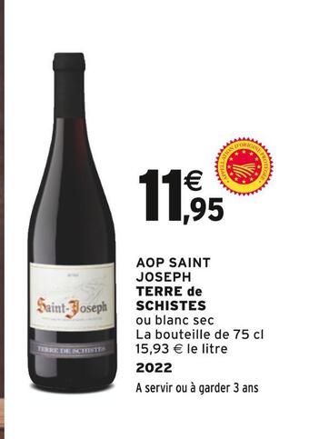 Terre de schistes aop saint joseph