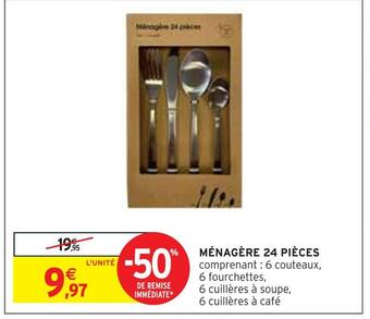 Intermarché Ménagère 24 pièces offre