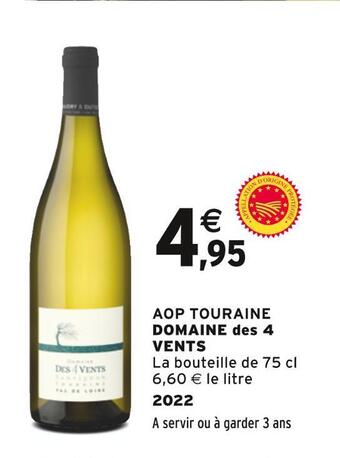 Intermarché Domaine des 4 vents aop touraine domaine des 4 vents offre