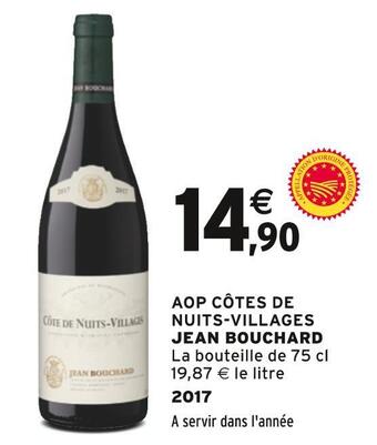 Intermarché Jean bouchard aop côtes de nuits-villages offre