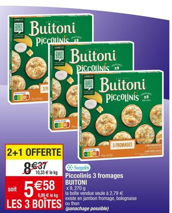 Buitoni piccolinis 3 fromages