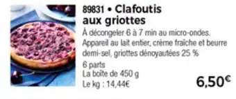 Thiriet Clafoutis Aux Griottes offre