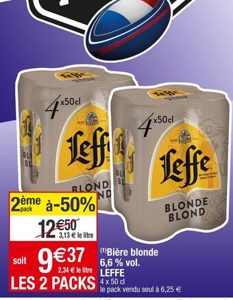 Cora x Carrefour Leffe bière blonde 6,6 % vol offre