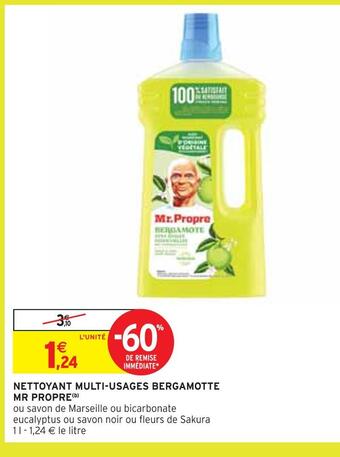Intermarché Mr propre nettoyant multi-usages bergamotte offre