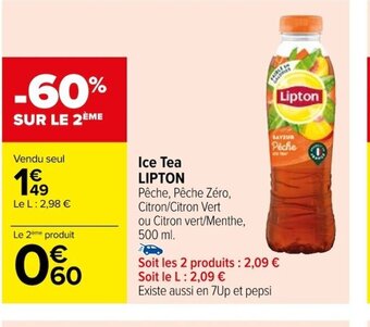 Carrefour Ice Tea LIPTON offre