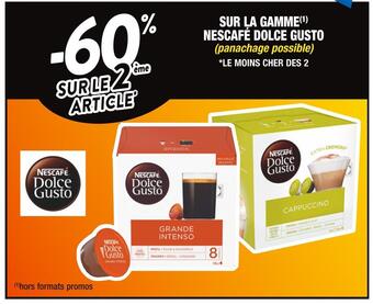 Cora x Carrefour Nescafé -60% sur le 2ème article sur la gamme nescafé dolce gusto offre