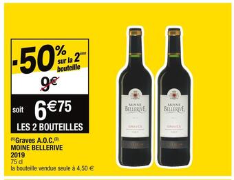 Cora x Carrefour Graves a.o.c. moine bellerive 2019 offre