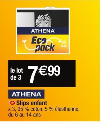 Cora x Carrefour Athena slips enfant offre