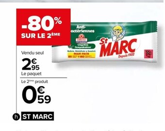 Carrefour Lingettes nettoyantes st marc offre