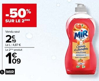 Carrefour Liquide vaisselle Mir offre