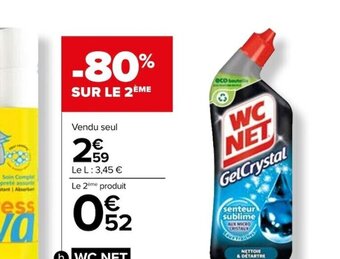 Carrefour Gel crystal WC Net offre
