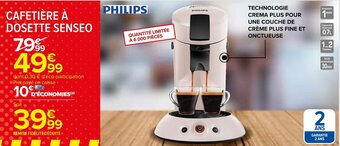 Carrefour CAFETIÈRE À DOSETTE SENSEO offre