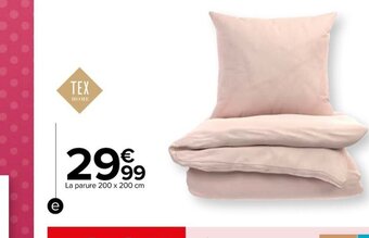 Carrefour Parure coton lave offre