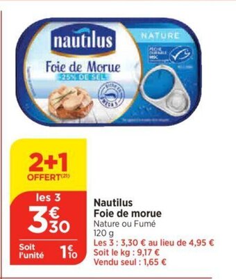 Nautilus foie de morue