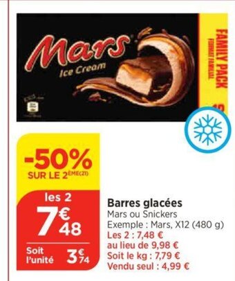 Bi1 Barres glacées offre