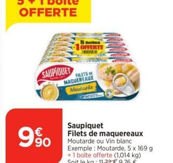 Bi1 Saupiquet Filets de maquereaux offre