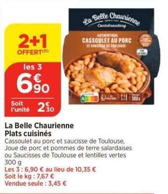 Bi1 La Belle Chaurienne Plats cuisinés offre