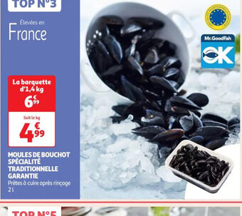 Auchan MOULES DE BOUCHOT SPÉCIALITÉ TRADITIONNELLE GARANTIE offre