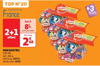 Auchan MINI BABYBEL 23% MG x12,264 g offre