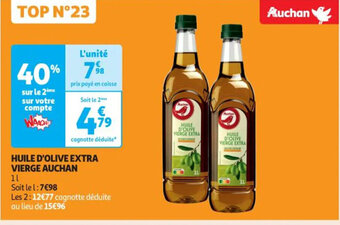 Auchan HUILE D'OLIVE EXTRA VIERGE AUCHAN offre