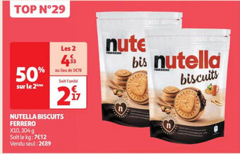 Auchan NUTELLA BISCUITS FERRERO offre